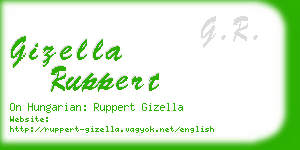 gizella ruppert business card